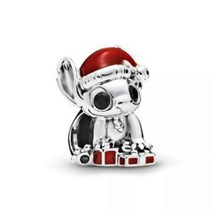NEW•Silver Christmas Stitch DIY charm